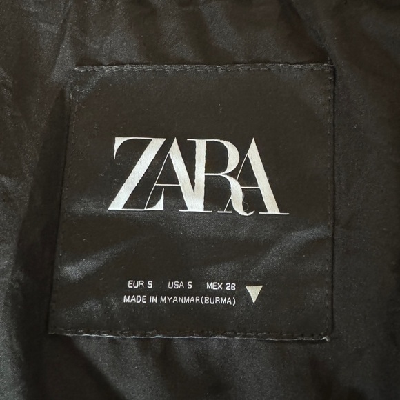 Zara Black Faux Leather Puffer Vest - Picture 8 of 9